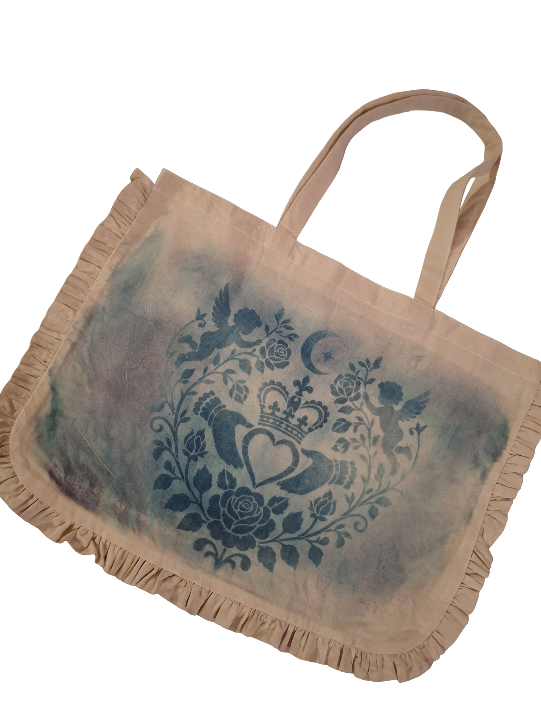 Claddagh Cherub Maxi Ruffle Tote