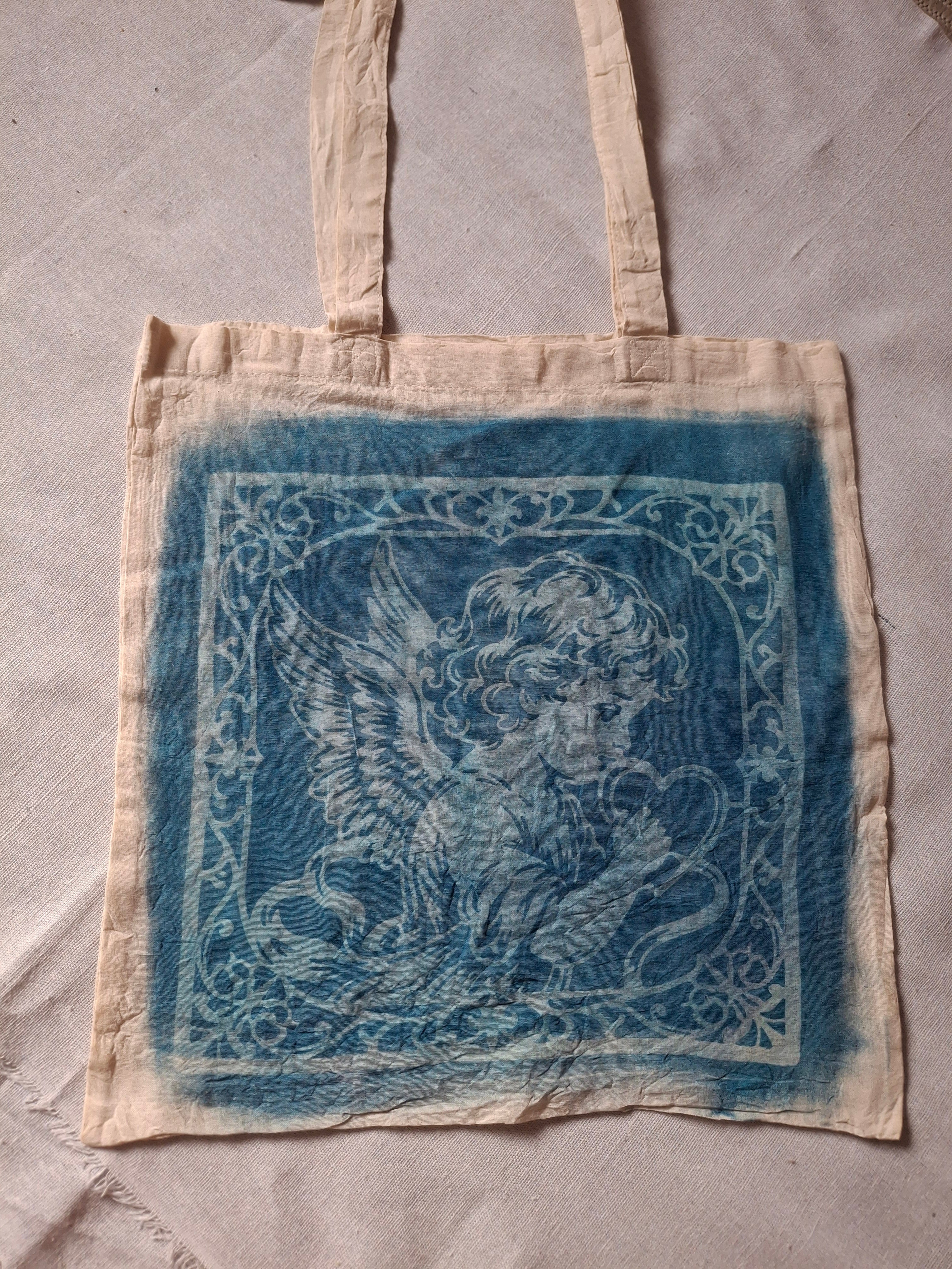 Cherub heart cyanotype