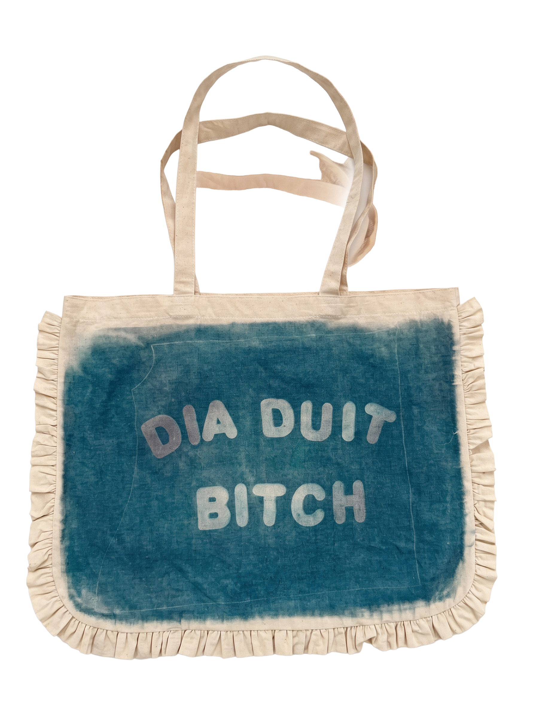 Dia Duit Bitch Maxi Ruffle Tote
