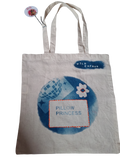 Pillow Princess cyanotype tote